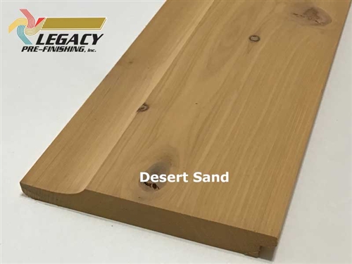 Prefinished Cypress Dutch German Lap Siding - Desert Sand Stain