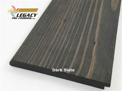 Prefinished Doug Fir Shiplap Siding - Dark Slate Stain