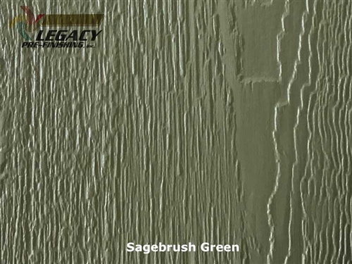 KWP Eco-side, Pre-Finished Woodgrain Panel Siding - Sagebrush Green