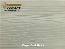 Nichiha, Pre-Finished Fiber Cement Cedar Lap Siding - Cape Cod Gray