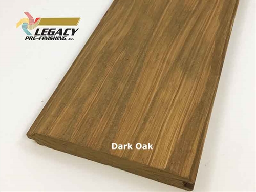 Prefinished Pine Tongue and Groove V-Joint Board - Dark Oak