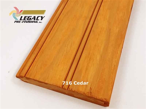 Prefinished Pine Tongue and Groove Beadboard - 716 Cedar