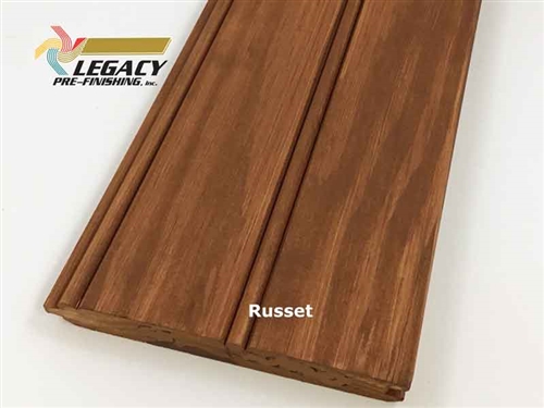 Prefinished Pine Tongue and Groove Beadboard - Russet