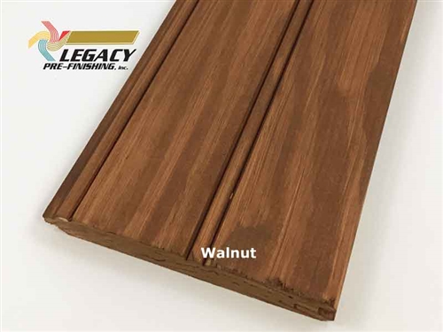 Prefinished Pine Tongue and Groove Beadboard - Walnut