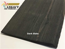 Prefinished Haida Wavy Edge Cedar Siding - Dark Slate Stain