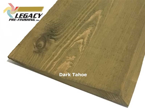 Prefinished Haida Wavy Edge Cedar Siding - Dark Tahoe Stain