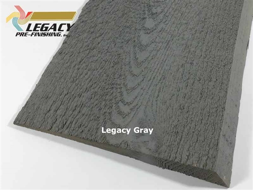 Prefinished Haida Wavy Edge Cedar Siding - Legacy Gray Stain