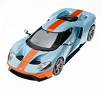 1:18 2017 Ford GT Light Blue with Orange Diecast