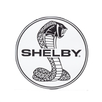 Black and White Shelby Super Snake Round Decal