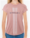 Girls Double Stripe Pink T-Shirt