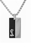 Two-Tone Stainless Steel Dog Tag Necklace