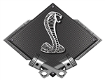 Ford Cobra Carbon Fiber Design Metal Sign