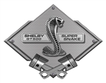 GT500 Super Snake Carbon Fiber Design Metal Sign