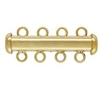 14kt Gold Filled Multi-Strand Tube Clasp - 4 Strand