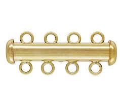 14kt Gold Filled Multi-Strand Tube Clasp - 4 Strand