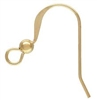 14K Gold Filled Flat Fishhook with Bead