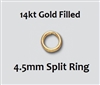 14KGF Split Ring-4.5mm