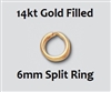 14KGF Split Ring-6mm