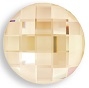 10mm Flatback Round Chessboard Golden Shadow