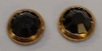 20ss Flatback Rimset Rhinestone HOTFIX Gold/Jet Hematite