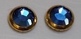 20ss Flatback Rimset Rhinestone HOTFIX Gold/Sapphire