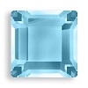 4mm Flatback Square Aquamarine