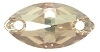 Swarovski 18 x 9mm Navette Sew On Golden Shadow