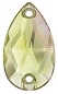 Swarovski 12 x 7mm Pear Sew On Luminous Green