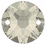 Swarovski 10mm 2 Hole Rhinestone/XIRUIS Sew On Crystal Moonlight