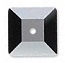 Swarovski 8mm Square Lochrosen/Sequin Sew On Jet Hematite