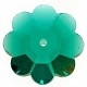 Swarovski 12mm Margarite Bead/Sew On Emerald