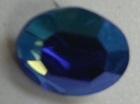 10 x 8mm Pointed Back Oval- SAPPHIRE AB