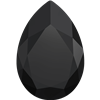 #4327 Swarovski Large Pear Fancy Stone- 30 X 22mm - Jet