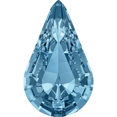 Swarovski Pointed Back Pear - 13 x 7.8mm  - Aqua