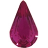 Swarovski Pointed Back Pear - 13 x 7.8mm  - Fuchsia