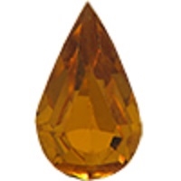 Swarovski Pointed Back Pear - 13 x 7.8mm  - Topaz