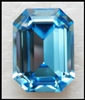 #4600 Swarovski Cushion Octagon Fancy Stone- 10 X 8mm - Aquamarine- Discontinued