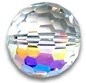 Swarovski 14mm Multifaceted Round- Crystal AB