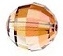 12mm Chessboard Bead Crystal Copper