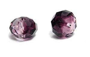 Swarovski 6mm Briolette Bead (Gemstone) Amethyst Blend