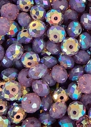 Swarovski 6mm Briolette Bead (Gemstone) Cyclamen Opal AB