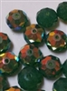 Swarovski 6mm Briolette Bead (Gemstone) Palace Green Opal AB