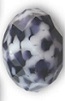 Swarovski 18mm Large Hole Gemstone Bead Purple Opaque Mosaic