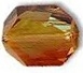 12mm Graphic Bead Crystal Copper