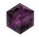 4mm Cube Bead Amethyst