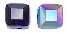 6mm Cube Bead Dark Indigo AB