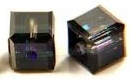 6mm Cube Bead Heliotrope