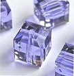 6mm Cube Bead Light Tanzanite