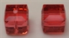 6mm Cube Bead Padparadscha