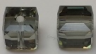 8mm Cube Bead Black Diamond
